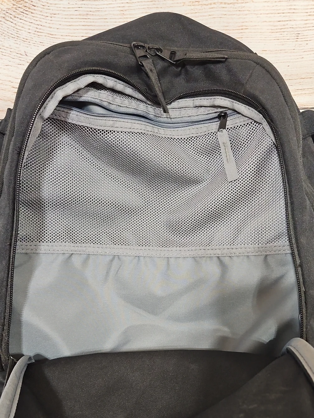 Nike Vapor Select Black Baseball Backpack with White Brushstroke Logo Detail